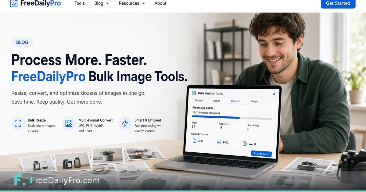 Process Dozens of Images at Once Free — Bulk Image Tools for Real Workloads