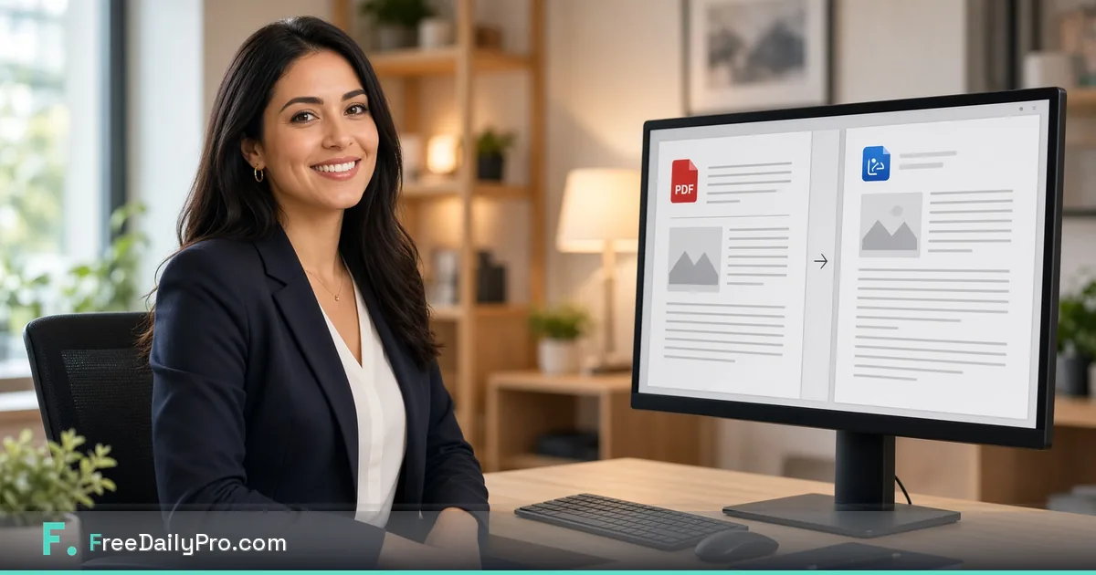 How to Convert PDF to Word Without Losing Formatting (Free)