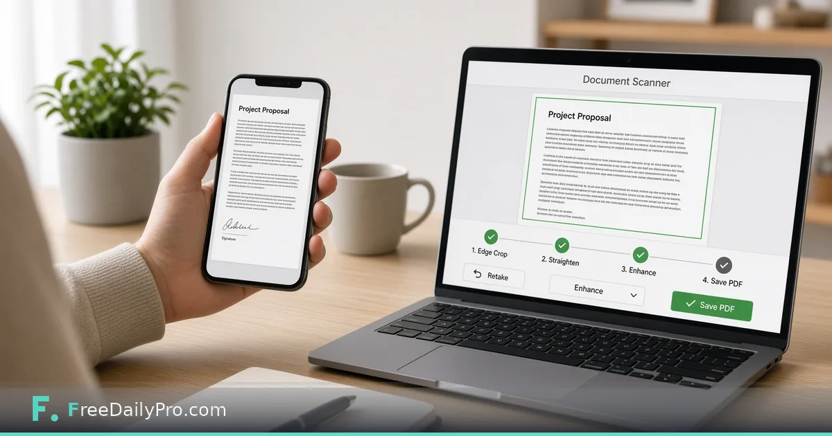 Turning Your Phone Into a Document Scanner, No App Required