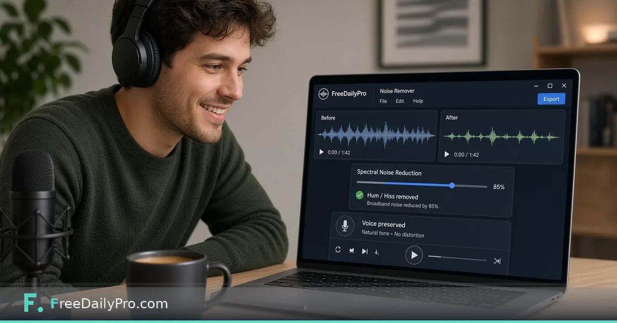 Remove Background Hum From Voice Memos — Free Browser Noise Remover