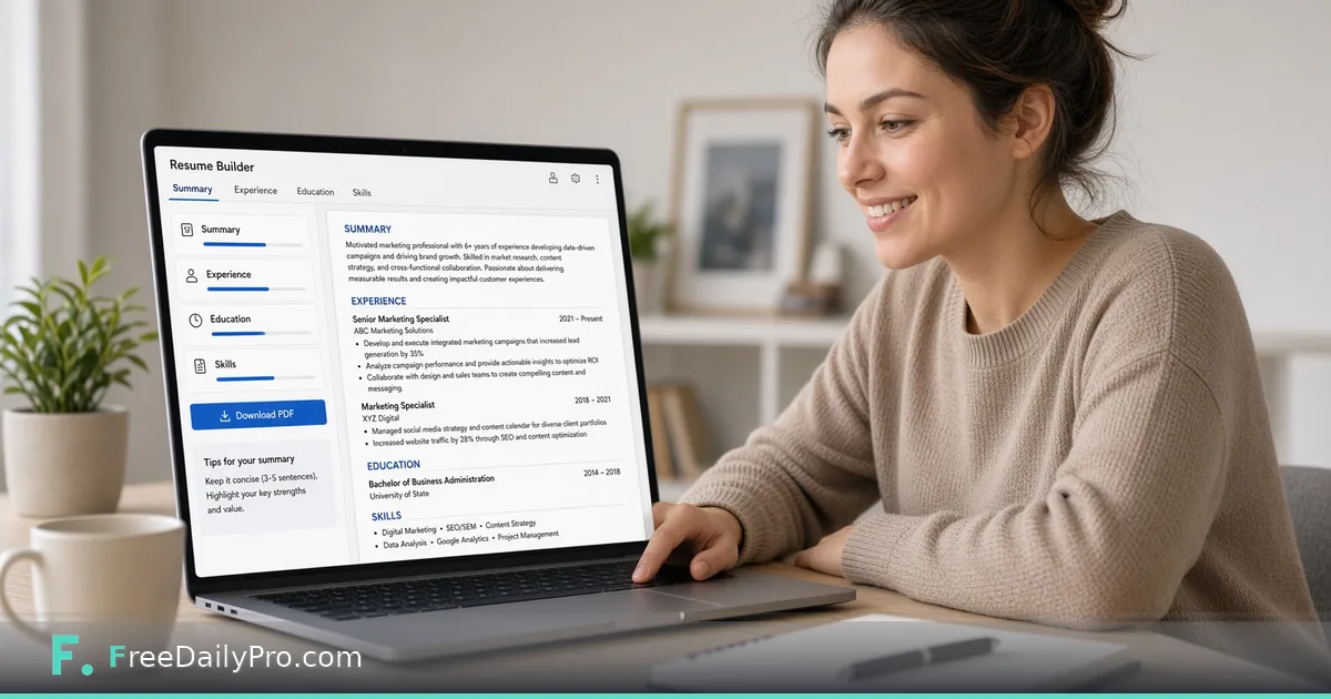Building an ATS-Friendly Resume Without Fighting a Template