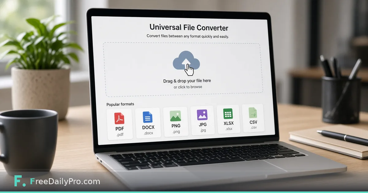 One Converter for (Almost) Any File Format: What It Actually Handles